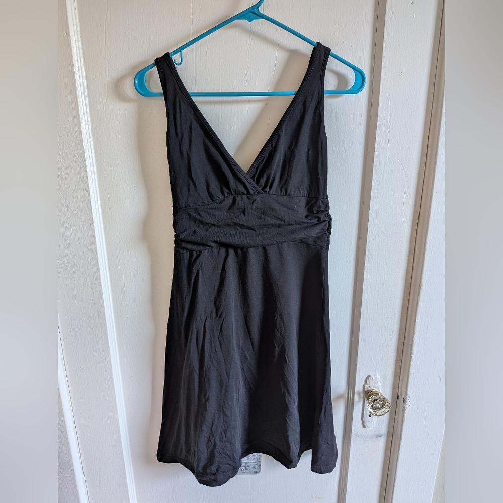 Patagonia Black V-Neck Midi Dress